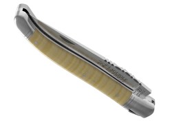 Couteau Laguiole avec un manche en érable onde et 2 mitres inox image 4
