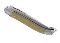 Couteau Laguiole avec un manche en érable onde et 2 mitres inox image 5