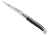 Couteau Laguiole avec un manche en bois de fer et 2 mitres inox image 1
