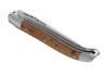 Couteau Laguiole avec un manche en bois de genévrier et 2 mitres inox image 5