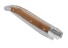Couteau Laguiole avec un manche en bois de genévrier et 2 mitres inox image 6