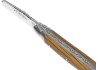 Couteau Laguiole avec un manche en bois de chêne et 2 mitres inox image 1
