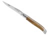 Couteau Laguiole avec un manche en bois d'olivier et 2 mitres inox image 1