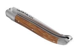 Couteau Laguiole avec un manche en bois de serpent et 2 mitres inox image 5