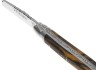 Couteau Laguiole avec un manche en bois d'ébène royal et 2 mitres inox image 1