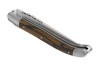 Couteau Laguiole avec un manche en bois d'ébène royal et 2 mitres inox image 5