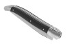 Couteau Laguiole avec un manche en bois d'ébène et 2 mitres inox image 6