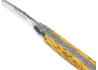 Couteau Laguiole avec un manche en bois de bouleau et 1 mitre inox image 1