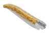 Couteau Laguiole avec un manche en bois de bouleau et 1 mitre inox image 6