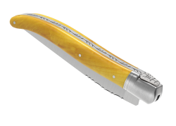 Couteau Laguiole avec un manche en buis et 1 mitre inox image 6