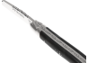 Couteau Laguiole avec un manche en corne brune et 1 mitre inox image 1