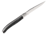Couteau Laguiole avec un manche en corne brune et 1 mitre inox image 3
