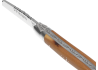 Couteau Laguiole avec un manche en bois de genévrier et 1 mitre inox image 1