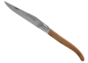 Couteau Laguiole avec un manche en bois de genévrier et 1 mitre inox image 2