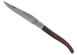Couteau Laguiole avec un manche en bois de violette et 1 mitre inox image 2