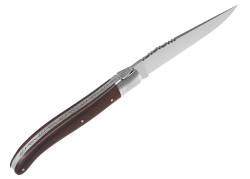 Couteau Laguiole avec un manche en bois de violette et 1 mitre inox image 3