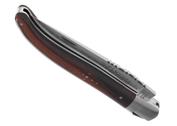 Couteau Laguiole avec un manche en bois de violette et 1 mitre inox image 4
