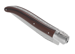 Couteau Laguiole avec un manche en bois de violette et 1 mitre inox image 6