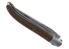 Couteau Laguiole avec un manche en bois de noyer et 1 mitre inox image 4