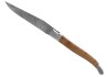 Couteau Laguiole collection damas avec un manche en bois de genévrier et 2 mitres inox image 3