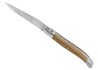 Couteau Laguiole collection damas avec un manche en bois de chêne et 2 mitres inox image 1