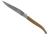 Couteau Laguiole collection damas avec un manche en bois de chêne et 2 mitres inox image 3