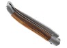 Couteau Laguiole collection damas avec un manche en bois de serpent et 2 mitres inox image 5