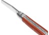Couteau Laguiole collection damas avec un manche en bois de rose et 2 mitres inox image 2
