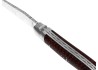 Couteau Laguiole collection damas avec un manche en bois d'amourette et 2 mitres inox image 1