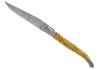 Couteau Laguiole collection damas avec un manche en bois de bouleau et 2 mitres inox image 2