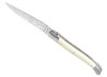 Couteau Laguiole collection damas avec un manche en os de bovin et 2 mitres inox image 1