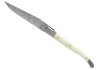 Couteau Laguiole collection damas avec un manche en os de bovin et 2 mitres inox image 2
