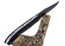 Couteau Laguiole Forgé, Plein Manche en bois d'ébène . image 5