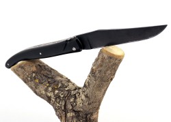 Couteau Laguiole Forgé, Plein Manche en bois d'ébène . image 7