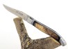 Rounded Laguiole Knife, Ebony and Sicilian Olivewood handle image 3
