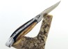 Rounded Laguiole Knife, Ebony and Sicilian Olivewood handle image 5