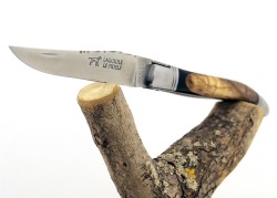 Rounded Laguiole Knife, Ebony and Sicilian Olivewood handle image 8