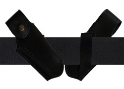 Black Leather Case for laguiole knife image 2
