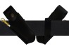 Black belt sheaths leather with blade sharpening rifle image 2