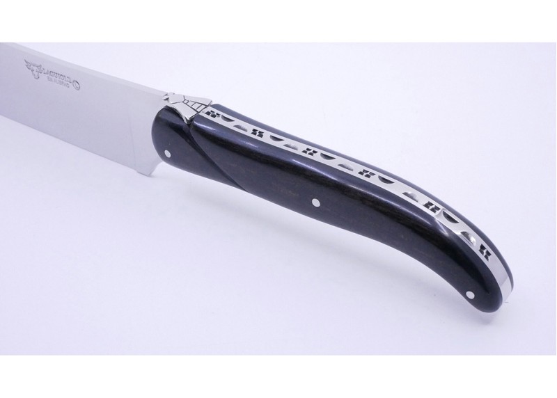 Laguiole champagne saber with ebony wood handle - Laguiole Knives
