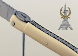 Laguiole de collection Couteau Laguiole Origine Tour Eiffel édition limitée manche en Elforyn