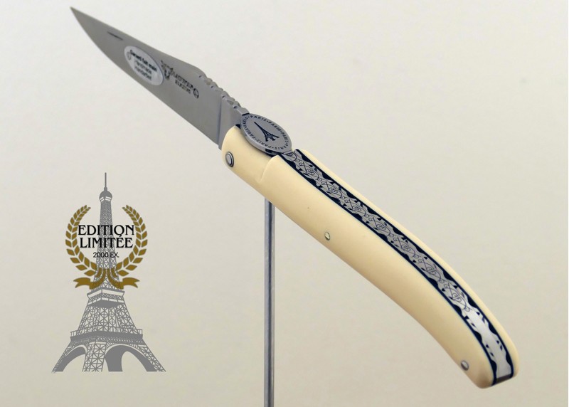Collector Laguiole knife Origine Tour Eiffel limited edition Elforyn handle