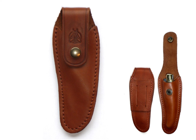 Brown Leather Case for Laguiole knife image 1