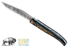 Couteau Laguiole, Damas forgée, manche en Corne de Buffle image 1
