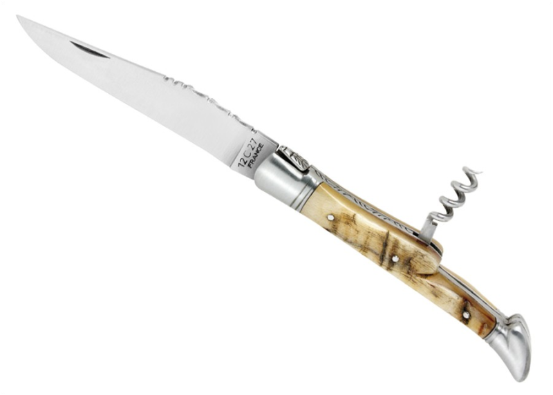 Laguiole corkscrew Ram's Horn Handle image 1