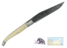 Laguiole Knife with Damascus Blade Ivory of Mammoth's Handle image 3