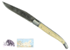 Laguiole Knife with Damascus Blade Ivory of Mammoth's Handle image 4