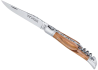 Rounded Laguiole, corkscrew, oliver wood, stainless steel image 1