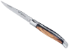 Rounded Laguiole Knife, Ebony and Sicilian Olivewood handle image 1