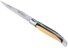 Rounded Laguiole Knife Cameroun Ebony and French Boxwood handle image 1